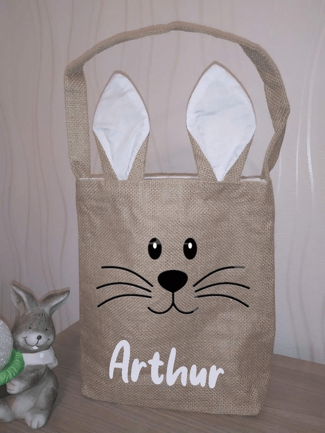 Sac lapin en jute