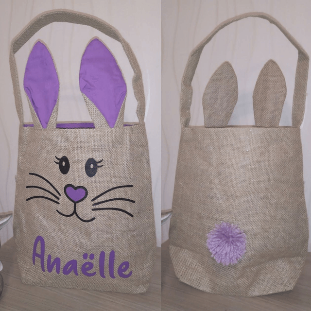 Sac lapin en jute