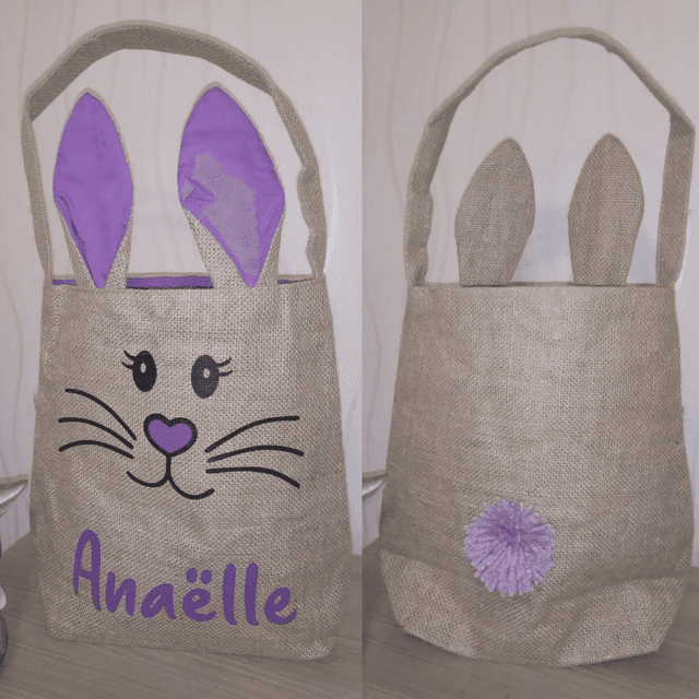 Sac lapin en jute