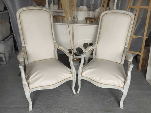2 Fauteuils style Voltaire
